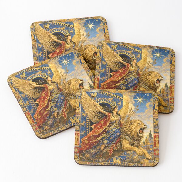 Item preview, Ishtar at the Gate | Mesopotomian Mythical Wall Art designed and sold by Stoneflower-Art.
