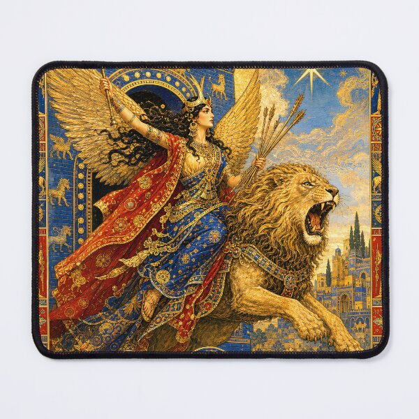 Item preview, Ishtar at the Gate | Mesopotomian Mythical Wall Art designed and sold by Stoneflower-Art.