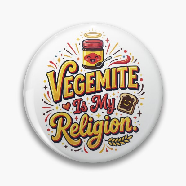 Item preview, Vegemite Is My Religion Funny Australian Food Lover Typography Design designed and sold by LOVEARTDESIGN.