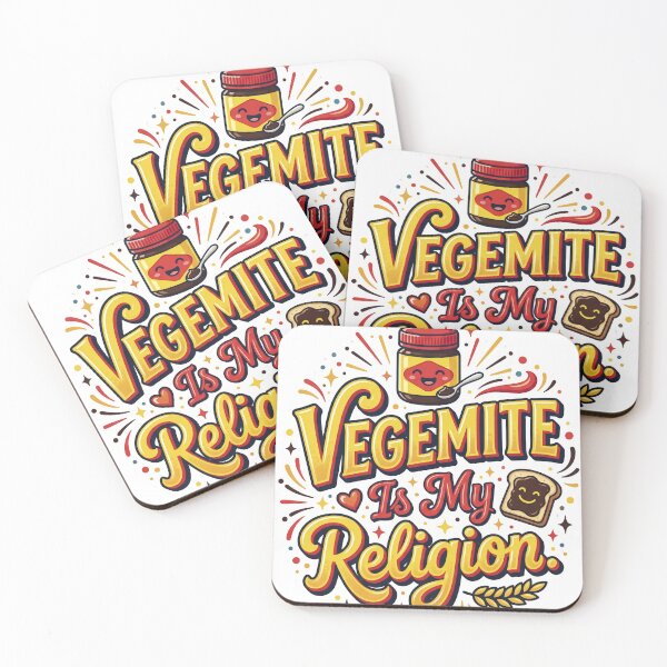 Item preview, Vegemite Is My Religion Funny Australian Food Lover Typography Design designed and sold by LOVEARTDESIGN.