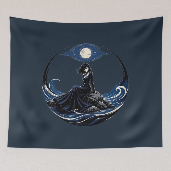 Item preview, Moonlit Tides II – Midnight Horizon designed and sold by Roberta Calabrese.