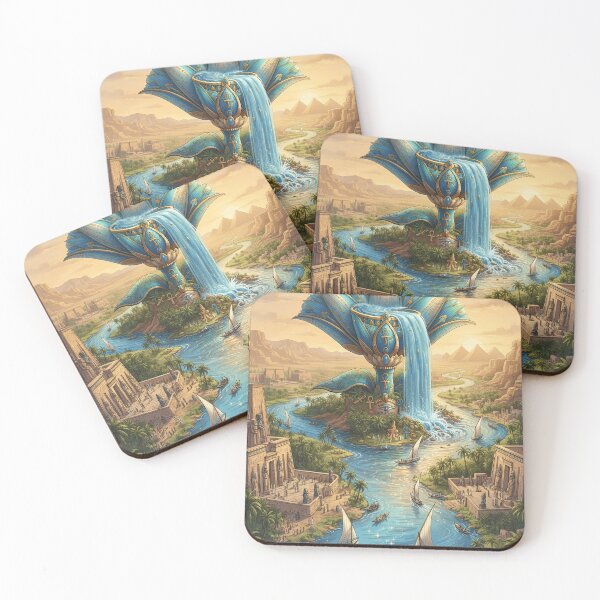 Item preview, Lotus of the Nile - Ancient Egyptian Art Print & Merchandise designed and sold by Art Wave Studio.