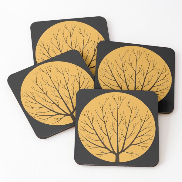 Item preview, Bare Winter Tree in Golden Circle designed and sold by momoshome.