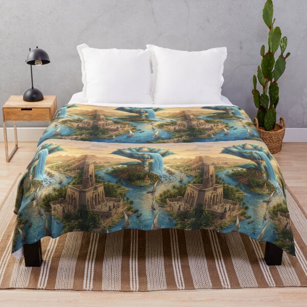 Item preview, Lotus of the Nile - Ancient Egyptian Art Print & Merchandise designed and sold by Art Wave Studio.