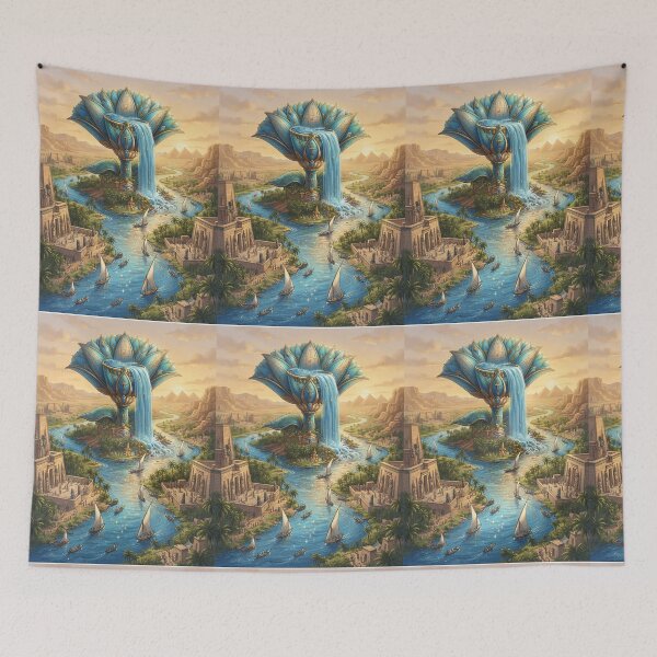 Item preview, Lotus of the Nile - Ancient Egyptian Art Print & Merchandise designed and sold by Art Wave Studio.
