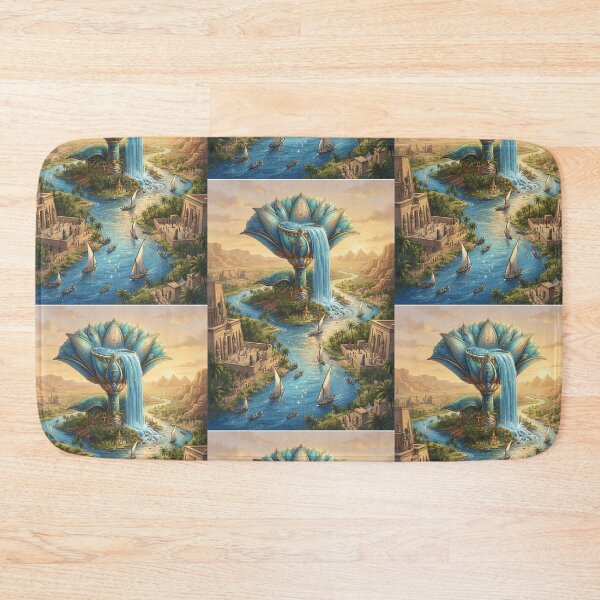 Item preview, Lotus of the Nile - Ancient Egyptian Art Print & Merchandise designed and sold by Art Wave Studio.