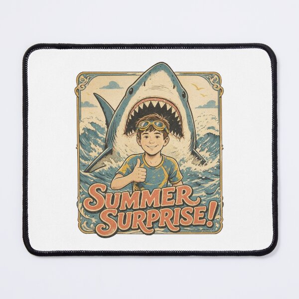 Item preview, Summer Surprise Vintage 80s T-Shirt Design – Retro Shark Attack Funny Summer Vacation Graphic designed and sold by Evv_u.