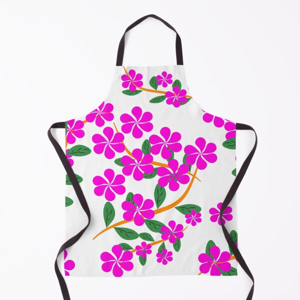 Item preview, Modern Tropical Pink Flower Seamless Vector Pattern with Floral Branches for Fabric and Wallpaper designed and sold by Ei-Ei.