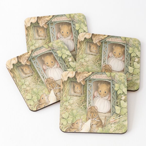 Item preview, Beatrix Potter Dormouse Cottage Illustration for Nursery Decor designed and sold by RickE.