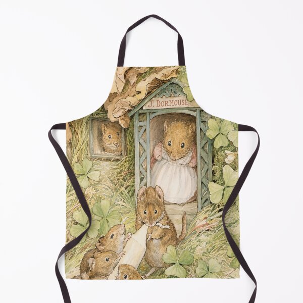 Item preview, Beatrix Potter Dormouse Cottage Illustration for Nursery Decor designed and sold by RickE.