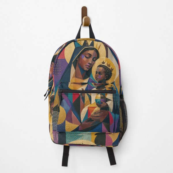Item preview, Black Madonna with Jesus painting. designed and sold by GalleryKauffeld.