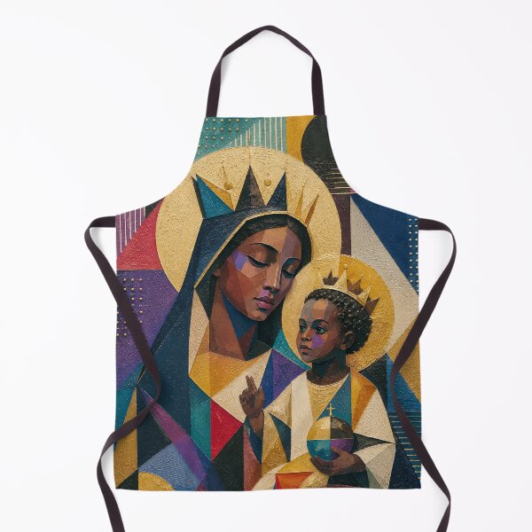 Item preview, Black Madonna with Jesus painting. designed and sold by GalleryKauffeld.