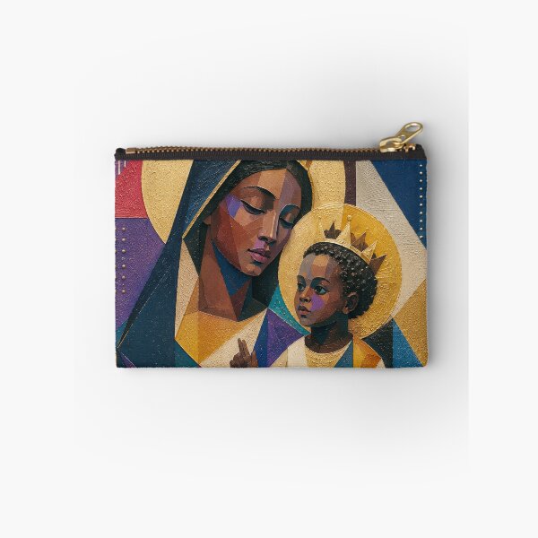 Item preview,  Black Madonna with Jesus painting. designed and sold by GalleryKauffeld.