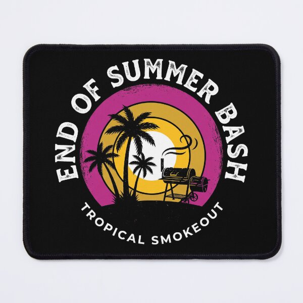 Item preview, End Of Summer Bash Tropical Smokeout BBQ Sunset Palm Trees designed and sold by TeNovaStudio.