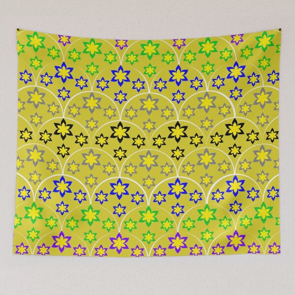 Item preview, Retro Oriental Geometric Floral Seamless Vector Pattern for Fabric, Textile and Wallpaper designed and sold by Ei-Ei.