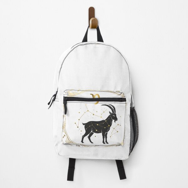 Item preview, Capricorn Constellation Goat Gold Frame designed and sold by Zodiac Celestial Art.