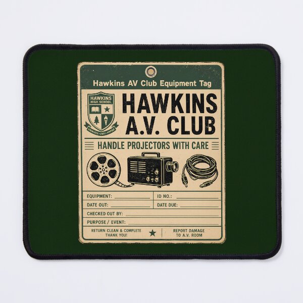 Item preview, Hawkins AV Club Equipment Tag designed and sold by agearb.