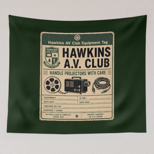 Item preview, Hawkins AV Club Equipment Tag designed and sold by agearb.