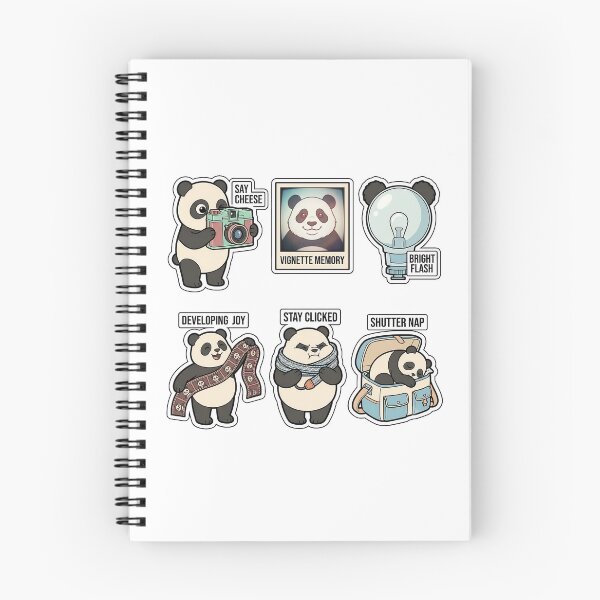 Item preview, Retro Panda Plastic Camera Sticker Pack - Vintage Film & Vignette Puns designed and sold by SimpleP.