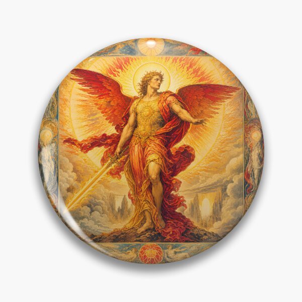 Item preview, Shamsiel the Watcher, Angel of Sunlight | Book of Enoch Angel Art designed and sold by Stoneflower-Art.
