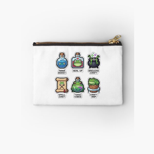 Item preview, Vintage Frog Magic Potion Sticker Pack - Retro Game Item & Brew Puns designed and sold by SimpleP.