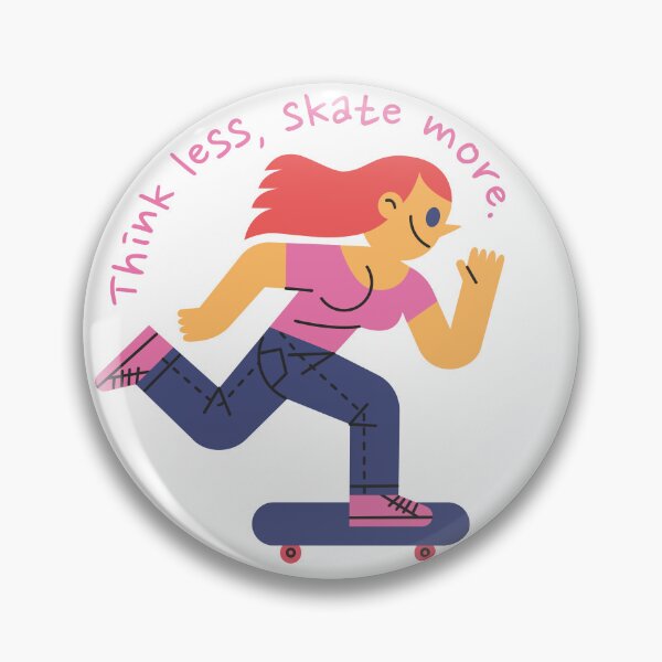 Item preview, Think less, skate more. designed and sold by monkik.