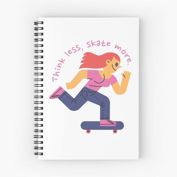Item preview, Think less, skate more. designed and sold by monkik.