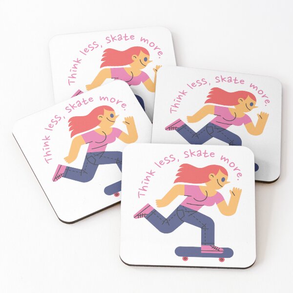 Item preview, Think less, skate more. designed and sold by monkik.