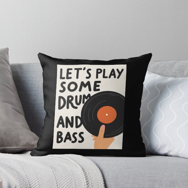 Item preview, Let's Play Some Drum & Bass Minimalist Vinyl Record Design designed and sold by paulo silveira.