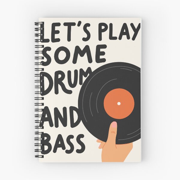 Item preview, Let's Play Some Drum & Bass Minimalist Vinyl Record Design designed and sold by paulo silveira.
