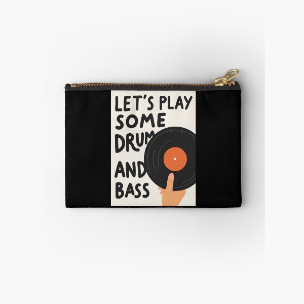 Item preview, Let's Play Some Drum & Bass Minimalist Vinyl Record Design designed and sold by paulo silveira.