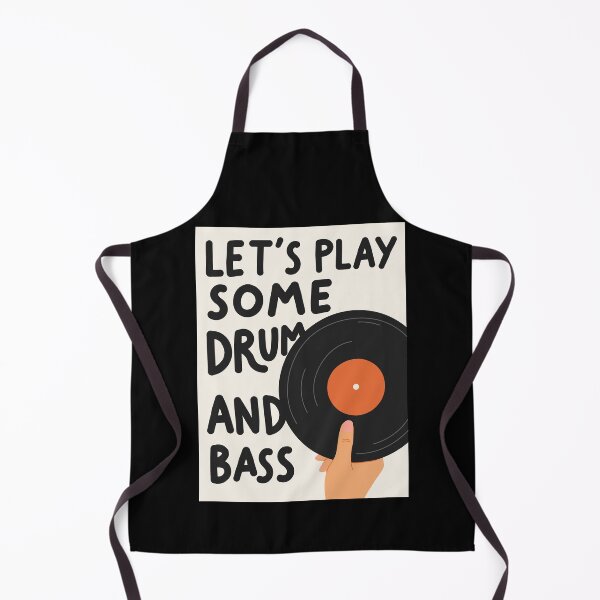Item preview, Let's Play Some Drum & Bass Minimalist Vinyl Record Design designed and sold by paulo silveira.