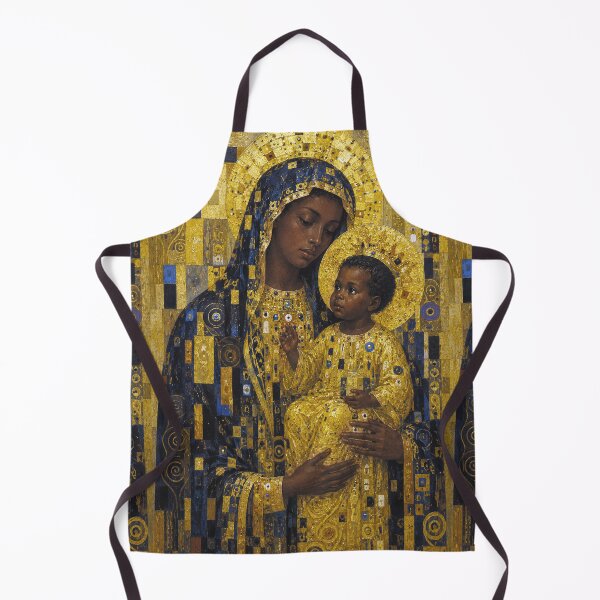 Item preview, Black Madonna with Jesus painting. designed and sold by GalleryKauffeld.