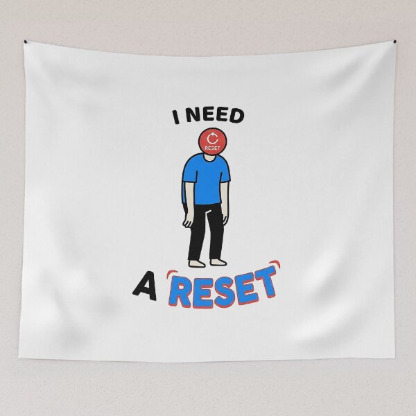 Item preview, I Need A Reset - Burnout Funny designed and sold by Zazz Lee.