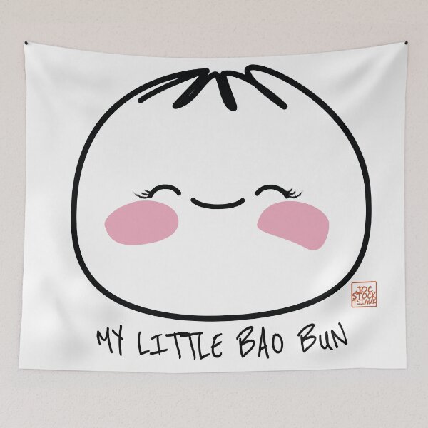 Item preview, My Little Bao Bun Cute Asian Minimalist Sticker designed and sold by JOCSTOCK.