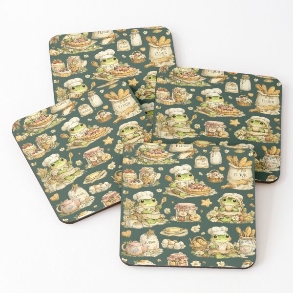 Item preview, Cute Cottagecore Frog Seamless Pattern | Whimsical Forest Frogs, Mushrooms & Wildflowers designed and sold by AvalonTshirts.