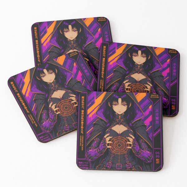 Item preview, Cyberpunk Dark Sorceress - Retro Anime Witch designed and sold by Apocalyptic Art Studio.