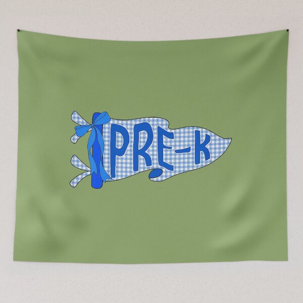 Item preview, Blue Coquette Bow Pennant Flag Pre-K Back to School designed and sold by ArleneRowe.