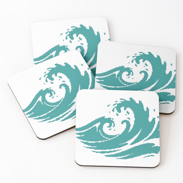 Item preview, Pixel Sea Wave designed and sold by ANVivid.