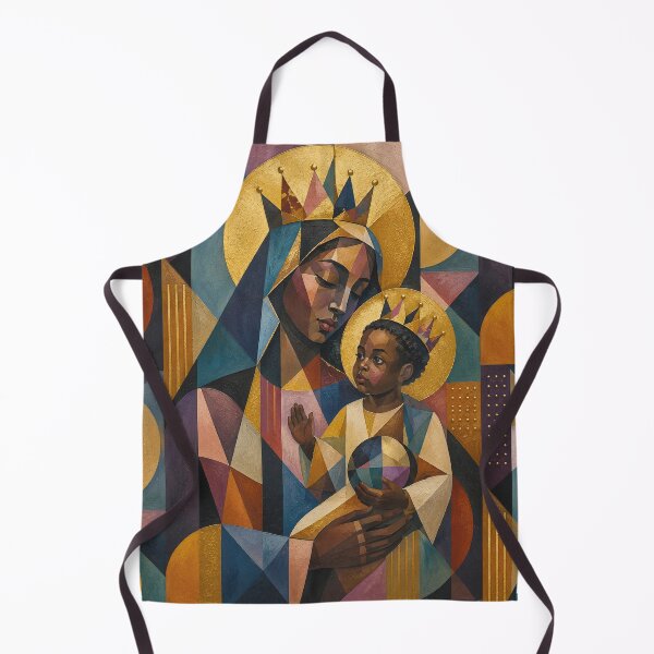 Item preview, Black Madonna with Jesus painting. designed and sold by GalleryKauffeld.