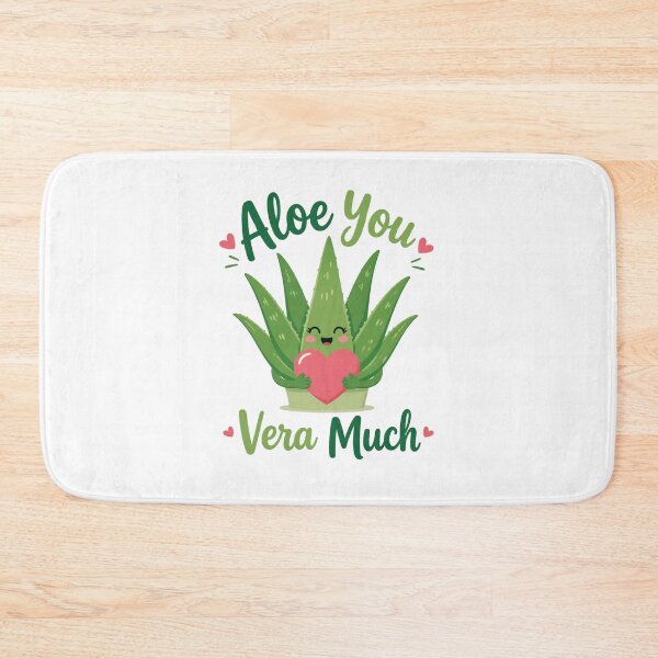 Item preview, ​Cute Aloe You Vera Much Plant Pun Illustration designed and sold by Cerys-GS.