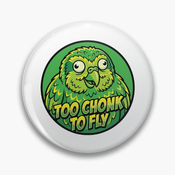 Item preview, Too Chonk To Fly Kakapo Pop Art Comic Meme designed and sold by Arc2020.