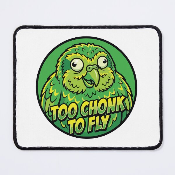 Item preview, Too Chonk To Fly Kakapo Pop Art Comic Meme designed and sold by Arc2020.