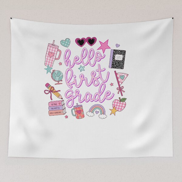 Item preview, First Grade Teacher Hello First Grade Back To School designed and sold by KroghDs.