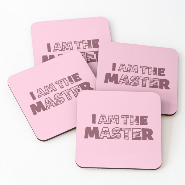 Item preview, I Am the Master – Retro Typography Art in Matte Texnomial Style for Bold Statement Decor designed and sold by JWSmile.