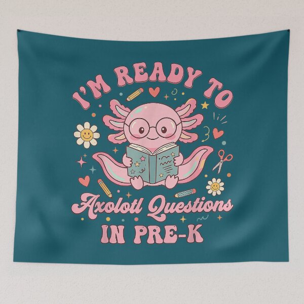 Item preview, Back to School Shirt, Ready to Axolotl Question in Pre-k designed and sold by FrankIsabel.