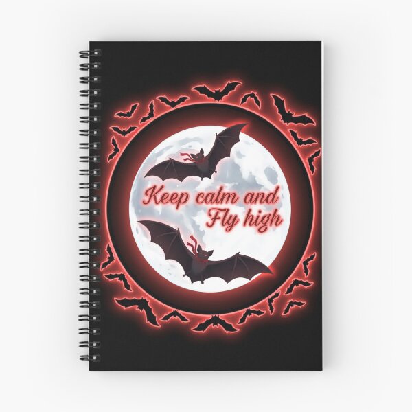 Item preview, Keep Calm and Fly High Bats with Moon designed and sold by Witch Joseph.
