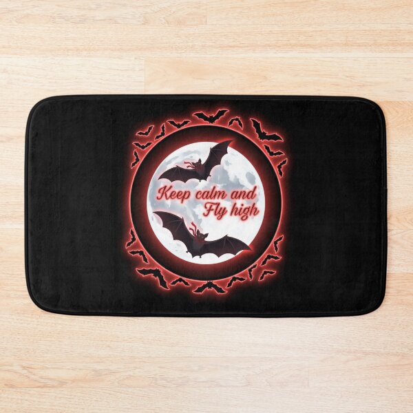 Item preview, Keep Calm and Fly High Bats with Moon designed and sold by Witch Joseph.