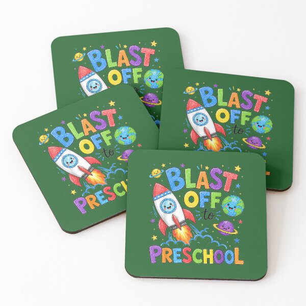 Item preview, Blast Off to Preschool Funny Space Rocket Astronaut Planets designed and sold by FrankIsabel.