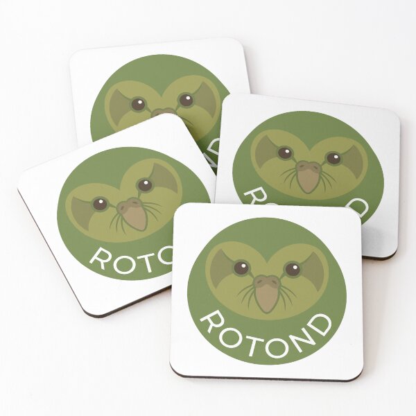 Item preview, Rotond Kakapo Minimalist Geometric Moss Chicken designed and sold by Arc2020.